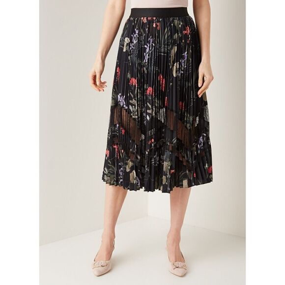 Ted Baker Abilen Highland Pleated Lace Skirt Size 3 MSRP $245 - Picture 5 of 9